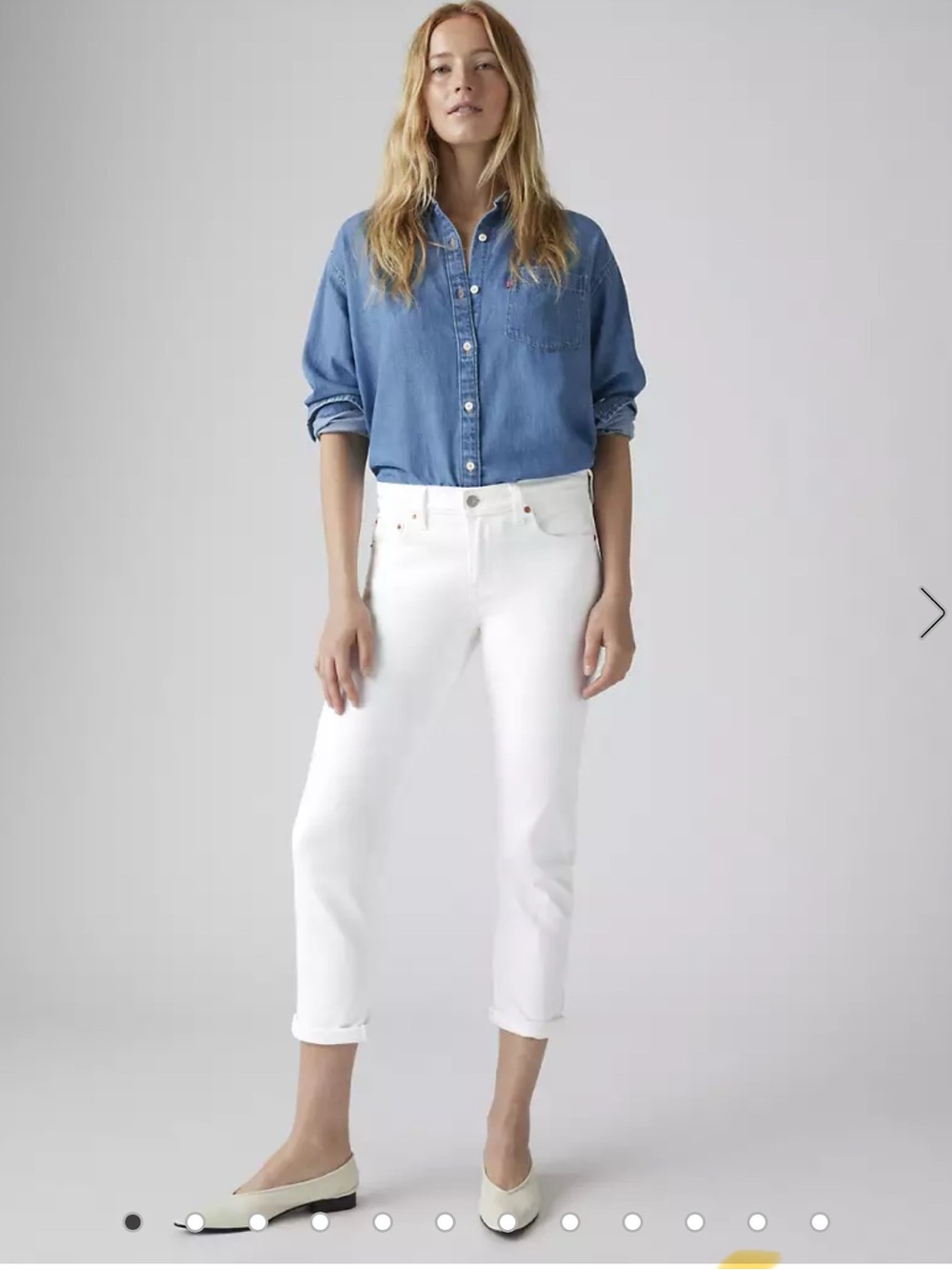 Women’s White Boyfriend Jeans